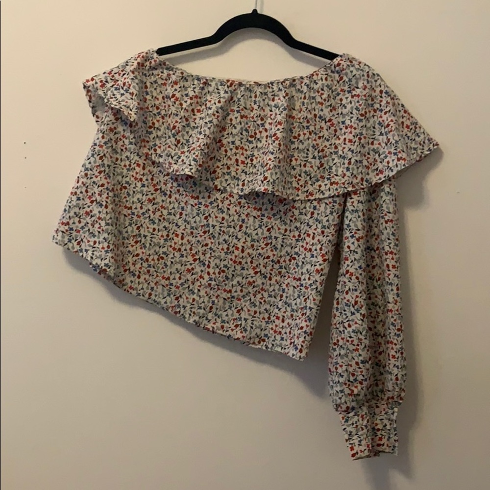 Off the shoulder floral top